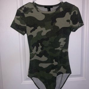 Forever 21 Army Bodysuit